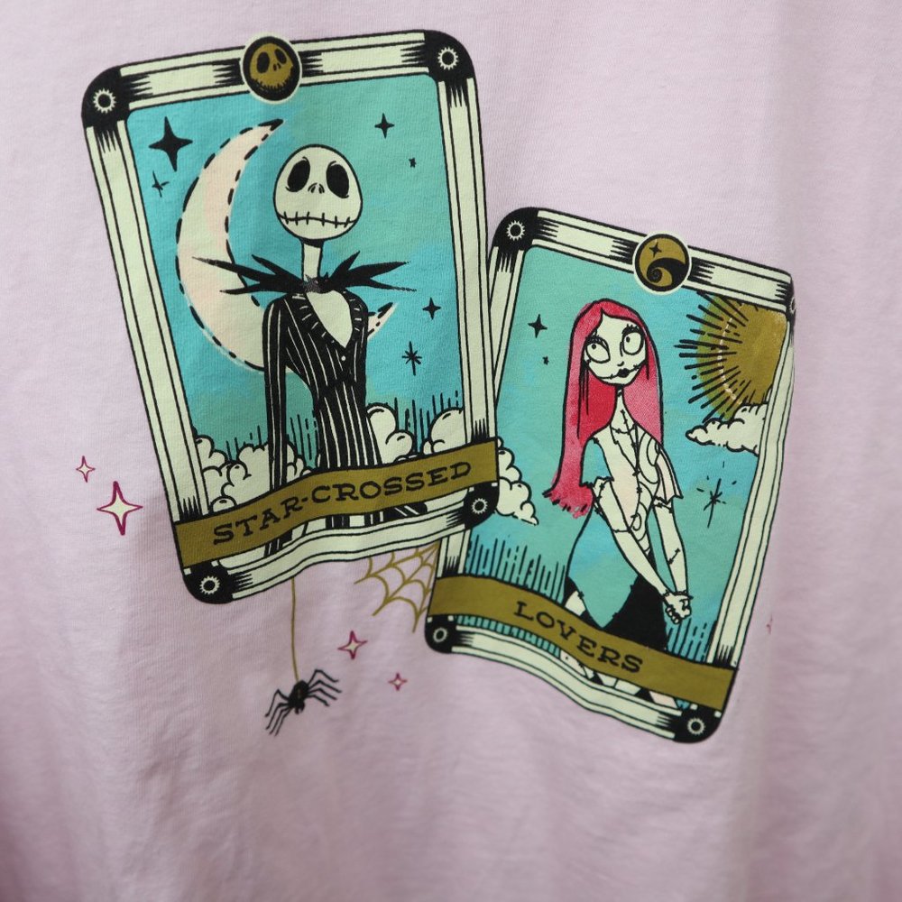 Disney Nightmare Before Christmas Jack & Sally Tarot Long Sleeve Shirt L - Picture 11 of 12